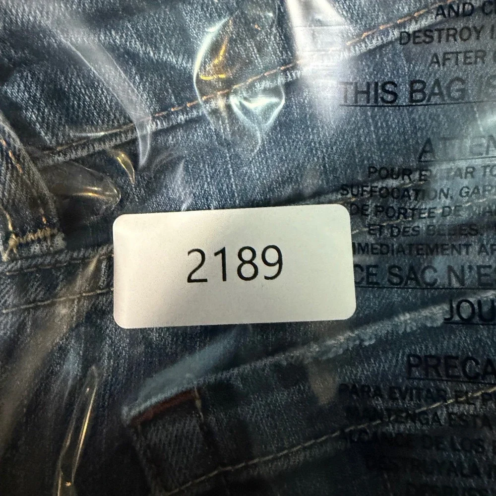 American Eagle Hipster Jeans Womens 2 Regular Blue Low Rise Bootcut Worn Hems - Picture 11 of 11